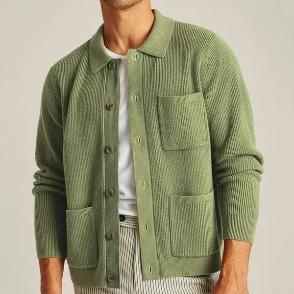 Loom Cardigan – Wool-Blend Knit for Easy Layering