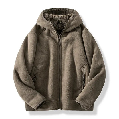 Revan Hoodie – Cashmere Blend High-Pile Fleece Zip-Up