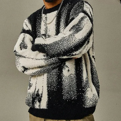 Amric Abstract Cotton Blend Sweater