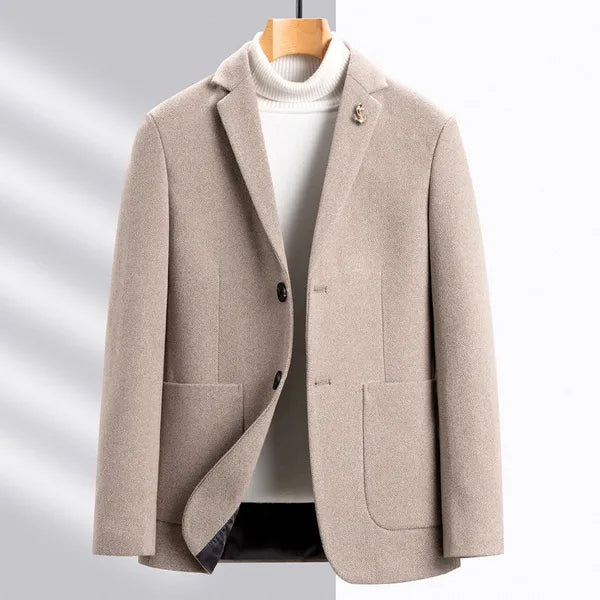 Genoa Wool Coat – Tailored 100% Wool Overcoat