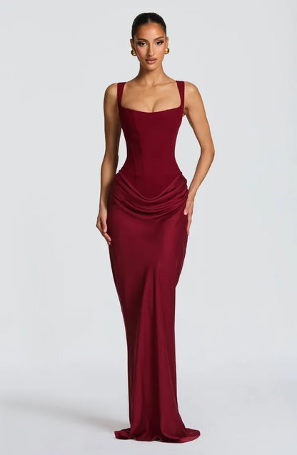 Nelya Dress – Corset Bodice & Pleated Lyocell Skirt