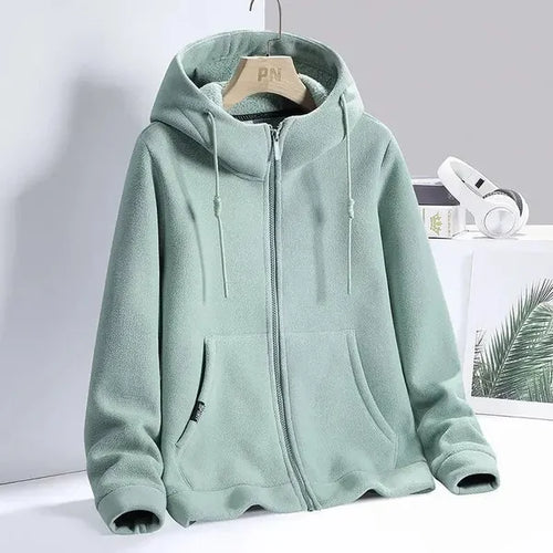 Klara Zip-Up Hoodie – Soft Cotton Blend Jacket