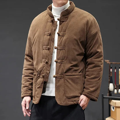 Kai Corduroy Jacket – Tang Suit-Inspired Winter Coat