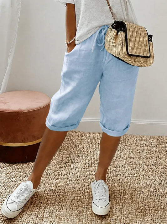 Brinley Lightweight Women's Capri – Breathable Summer Pants
