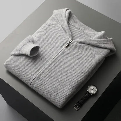 Belwood Cashmere Hoodie – Pure Cashmere Zip-Up