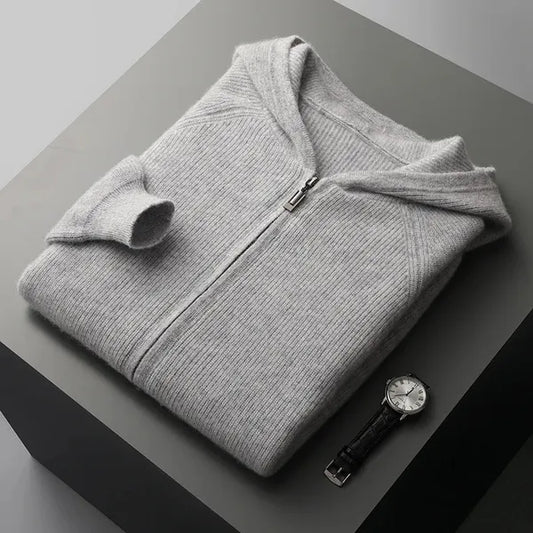 Belwood Cashmere Hoodie – Pure Cashmere Zip-Up