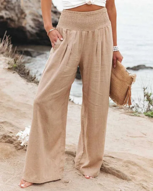 Havana Wide-Leg Beach Pants – Lightweight & Breezy