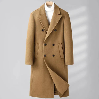 Men's Cashmere Overcoat – Double-Breasted Luxury Coat