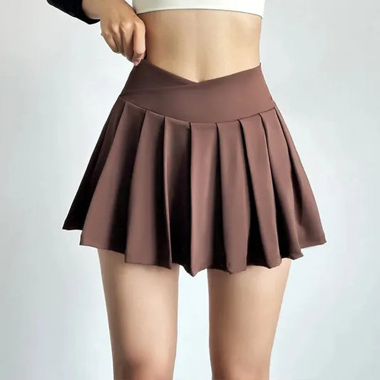 Vani Pleated Skort – Women's Athletic Mini Skirt Shorts