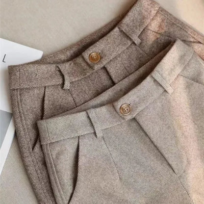 Jack Wool Trousers – High-Waist Pleated Tailored Fit