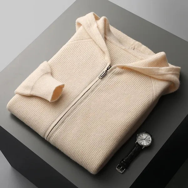 Belwood Cashmere Hoodie – Pure Cashmere Zip-Up