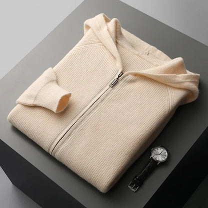 Belwood Cashmere Hoodie – Pure Cashmere Zip-Up