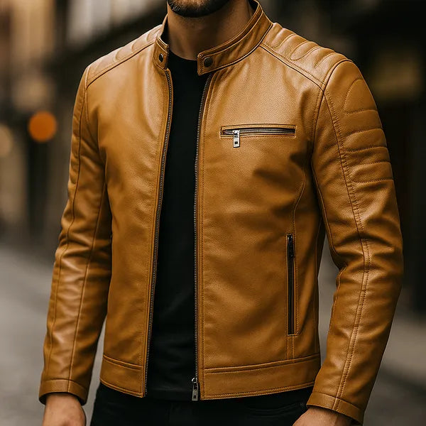 Arctis Premium Leather Zipper Jacket