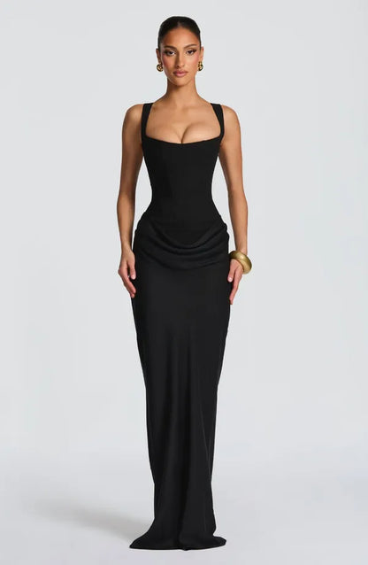 Nelya Dress – Corset Bodice & Pleated Lyocell Skirt