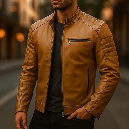 Arctis Premium Leather Zipper Jacket