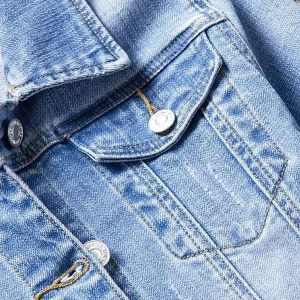 Evane Denim Jacket – Faded Wash Regular Fit