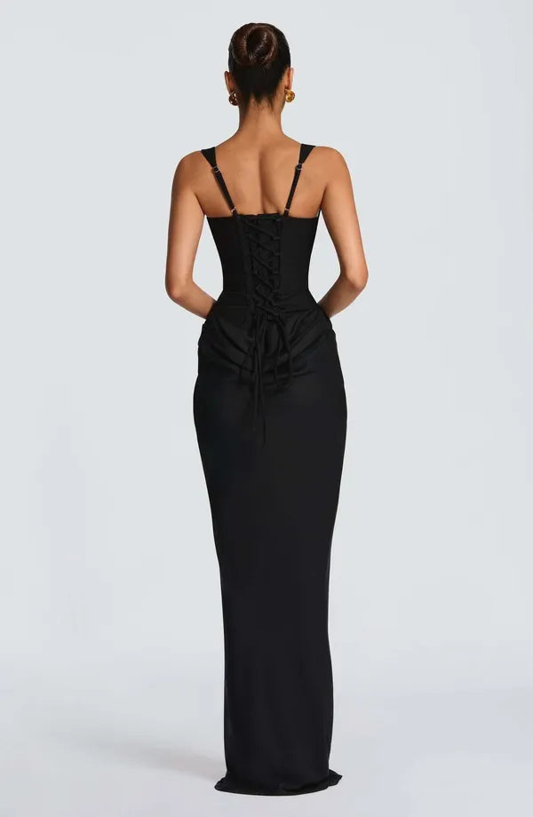 Nelya Dress – Corset Bodice & Pleated Lyocell Skirt