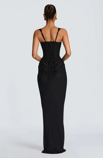 Nelya Dress – Corset Bodice & Pleated Lyocell Skirt