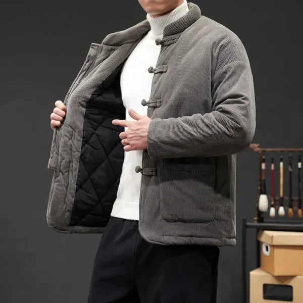 Kai Corduroy Jacket – Tang Suit-Inspired Winter Coat