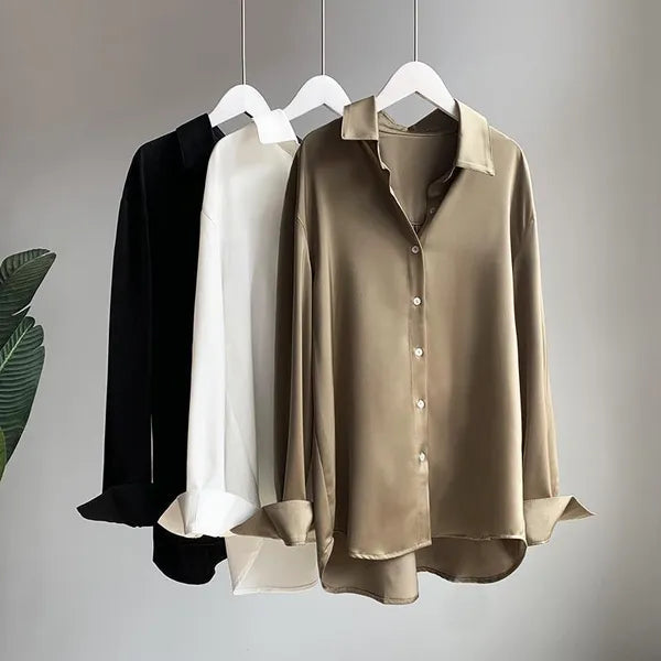 Silara Blouse – Minimalist Button-Down Top for Women