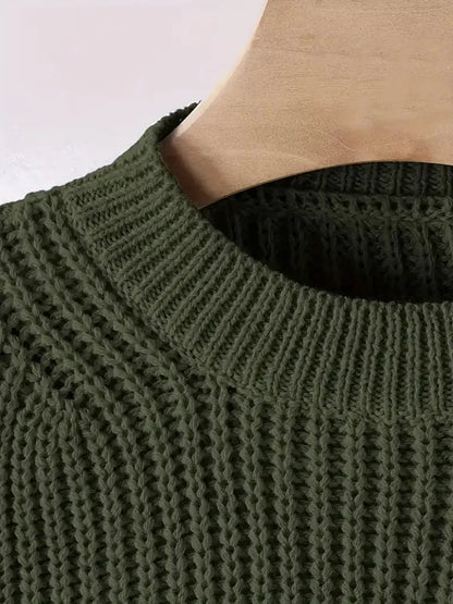 Viona Crop Sweater – Soft Blouson Mock Neck Knit