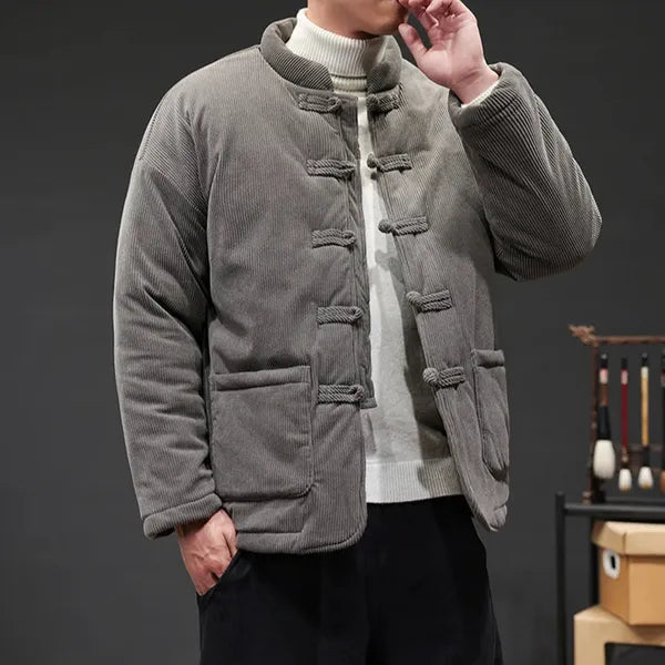 Kai Corduroy Jacket – Tang Suit-Inspired Winter Coat