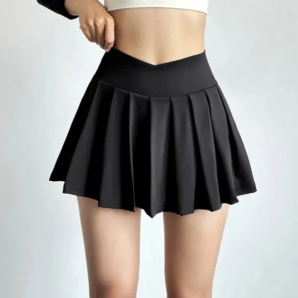 Vani Pleated Skort – Women's Athletic Mini Skirt Shorts