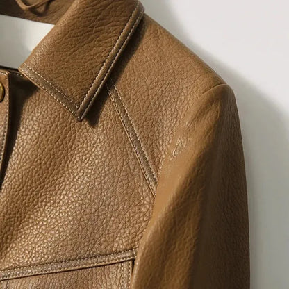 Romana Faux Leather Jacket – Cruelty-Free & Tailored