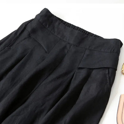 Calça Bellamy Cintura Alta Perna Larga - Conforto Premium