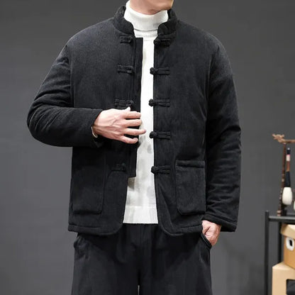 Kai Corduroy Jacket – Tang Suit-Inspired Winter Coat