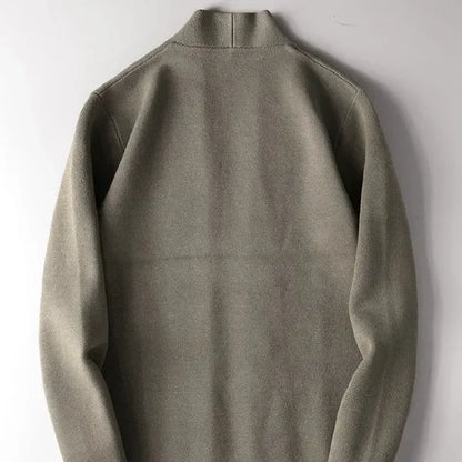 Pavron Ribbed Wool Cardigan – Two-Button Knit