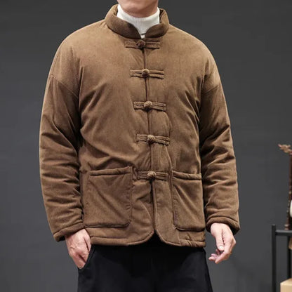 Kai Corduroy Jacket – Tang Suit-Inspired Winter Coat
