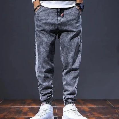 Grezzo Denim Joggers – Rugged Washed Denim Comfort