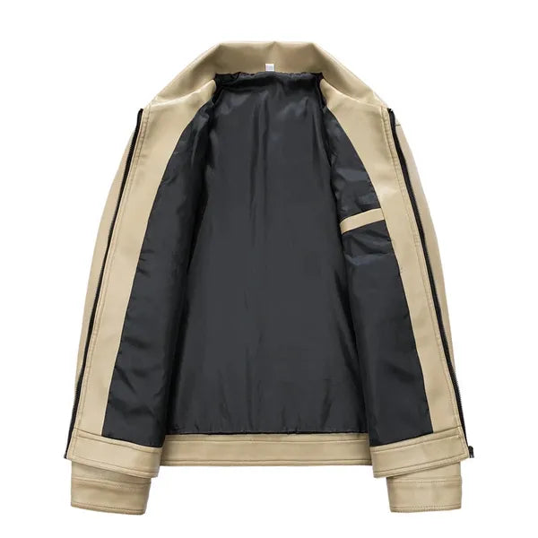 Khaver Vegan Leather Moto Jacket