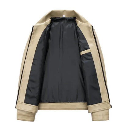 Khaver Vegan Leather Moto Jacket