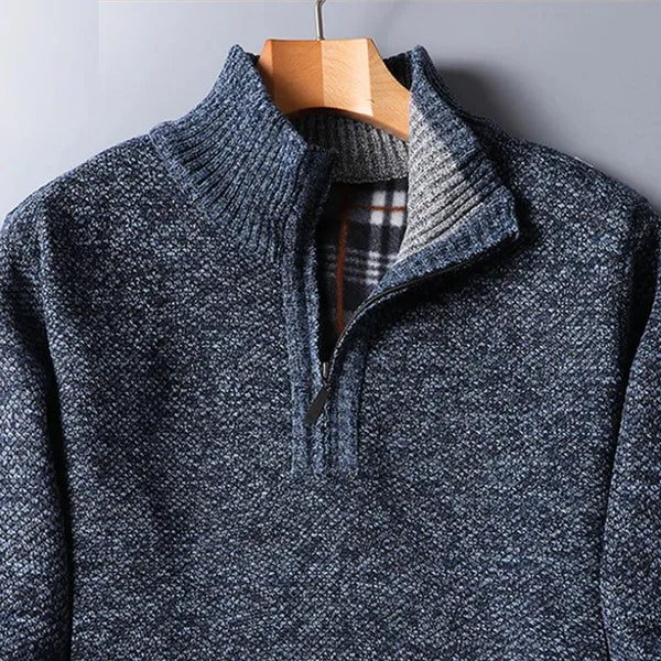 Maer Cardigan – Soft Cotton Quarter-Zip Pullover