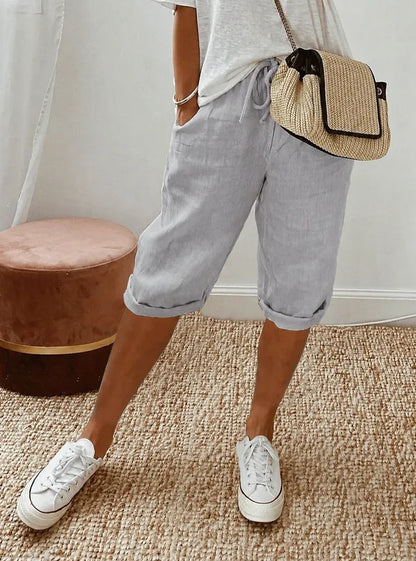 Brinley Lightweight Women's Capri – Breathable Summer Pants