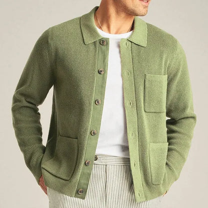 Loom Cardigan – Wool-Blend Knit for Easy Layering
