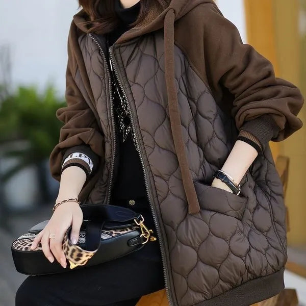 Edena Quilted Jacket – Insulated with Fleece Sleeves