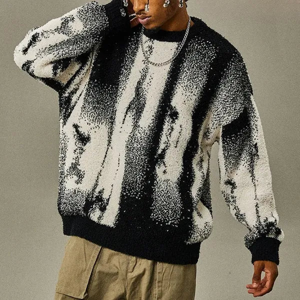 Amric Abstract Cotton Blend Sweater