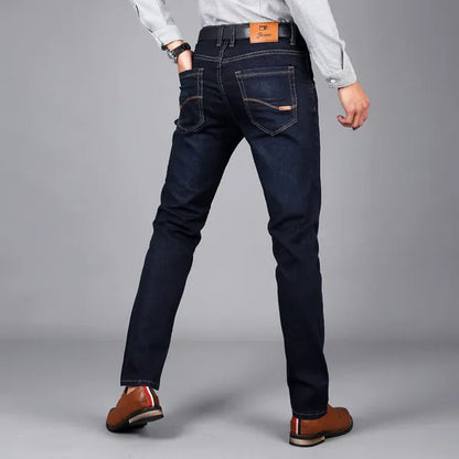 Noir Denim Jeans – Stretch Slim Fit, Sleek Dark Finish