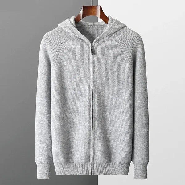 Belwood Cashmere Hoodie – Pure Cashmere Zip-Up