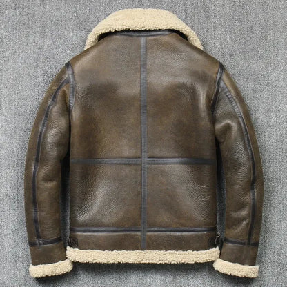 Mason Wool Jacket – Genuine Leather & Rugged Style