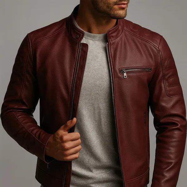 Arctis Premium Leather Zipper Jacket