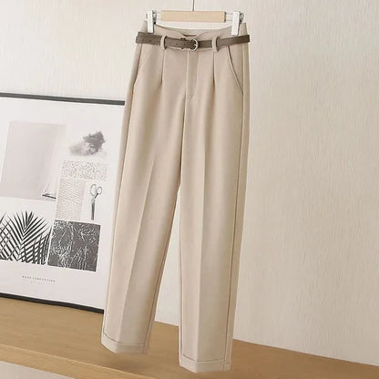 Millie High-Waisted Pleated Trousers