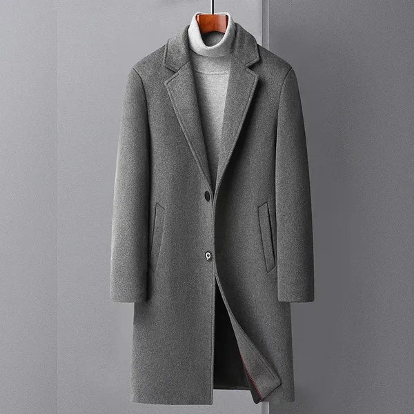 Men's Wool Blend Overcoat – Tailored & Warm