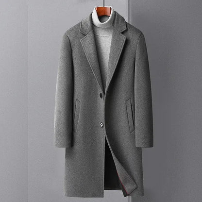Men's Wool Blend Overcoat – Tailored & Warm