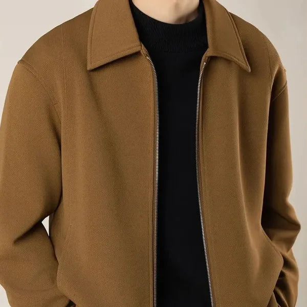 Camvic Jacket – Slim Fit Zip-Up with Turn-Down Collar