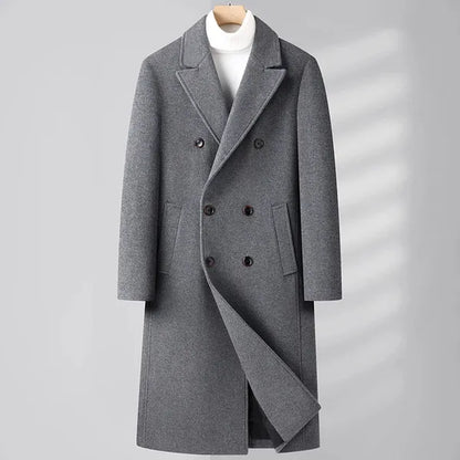Men's Cashmere Overcoat – Double-Breasted Luxury Coat
