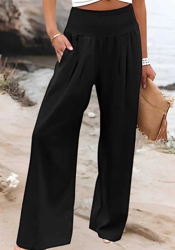 Havana Wide-Leg Beach Pants – Lightweight & Breezy